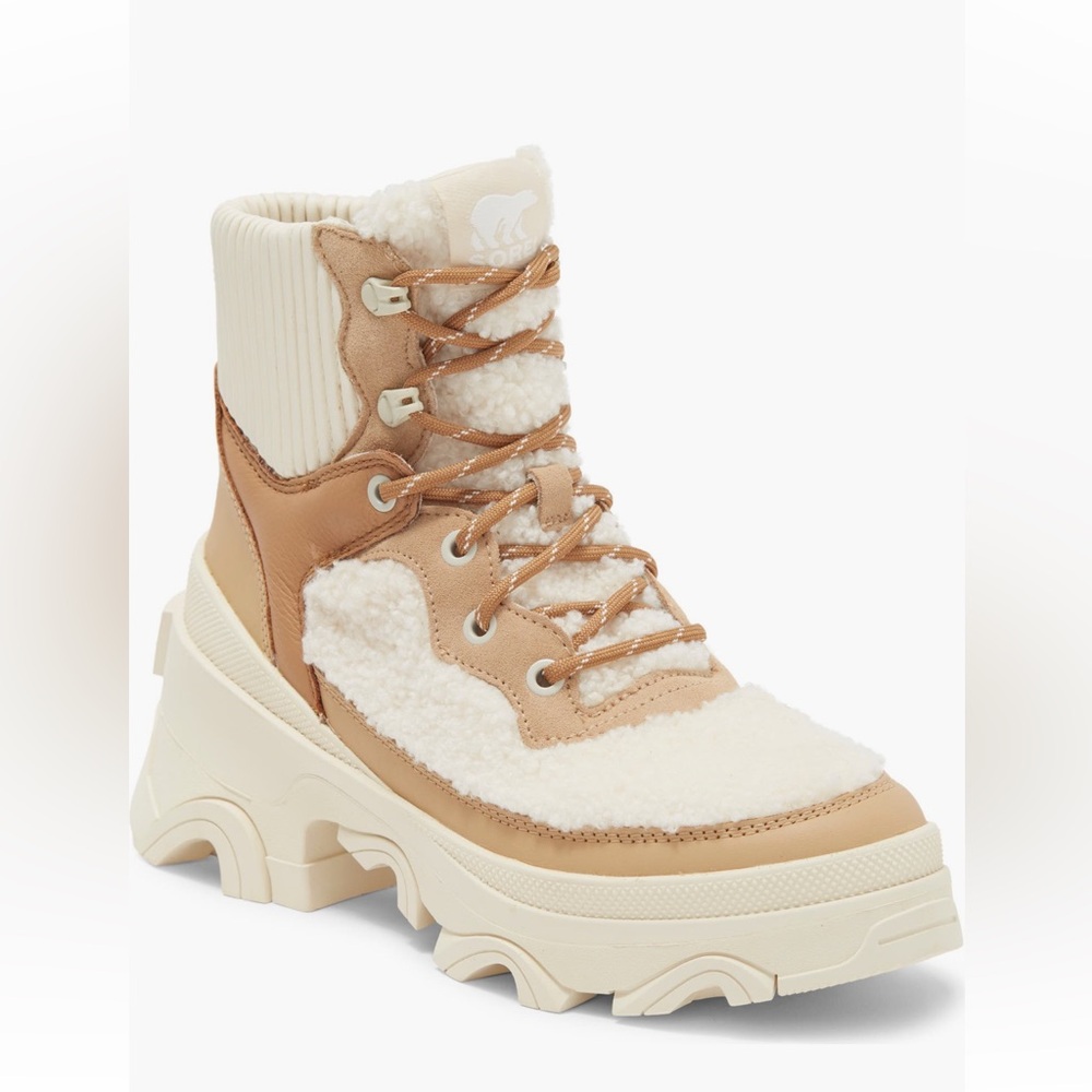 SOREL Brex waterproof leather & faux sherling boot